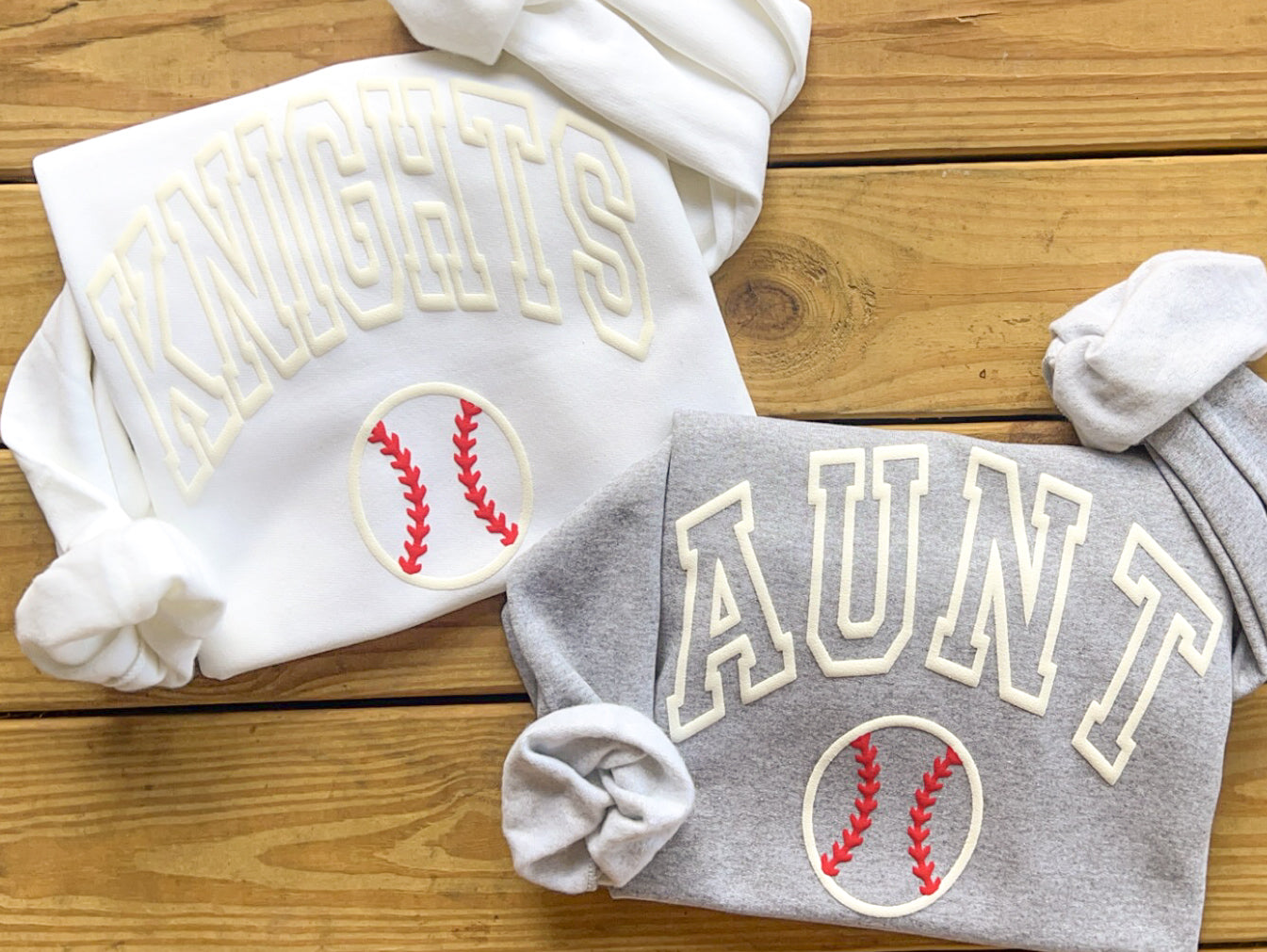 3D Puff Baseball Sweatshirt - Custom