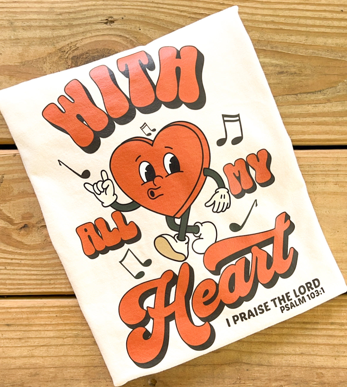 With All My Heart - Comfort Colors