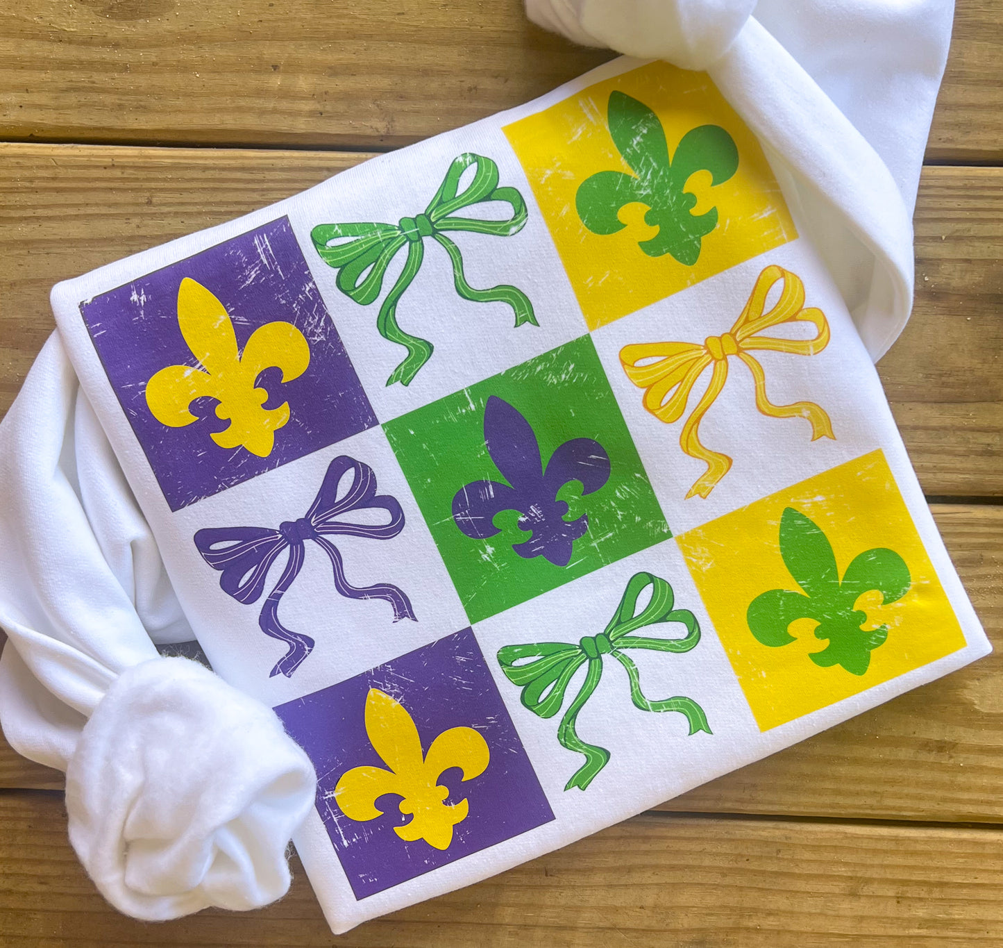 Mardi Gras Checkerboard