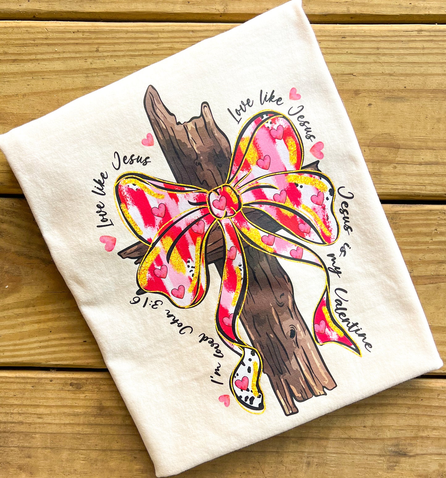 Love Like Jesus Cross Comfort Colors T-Shirt