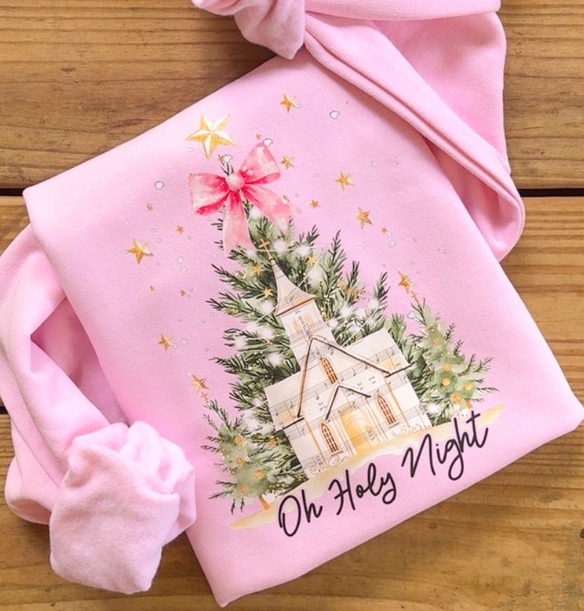 Oh Holy Night Pink Church