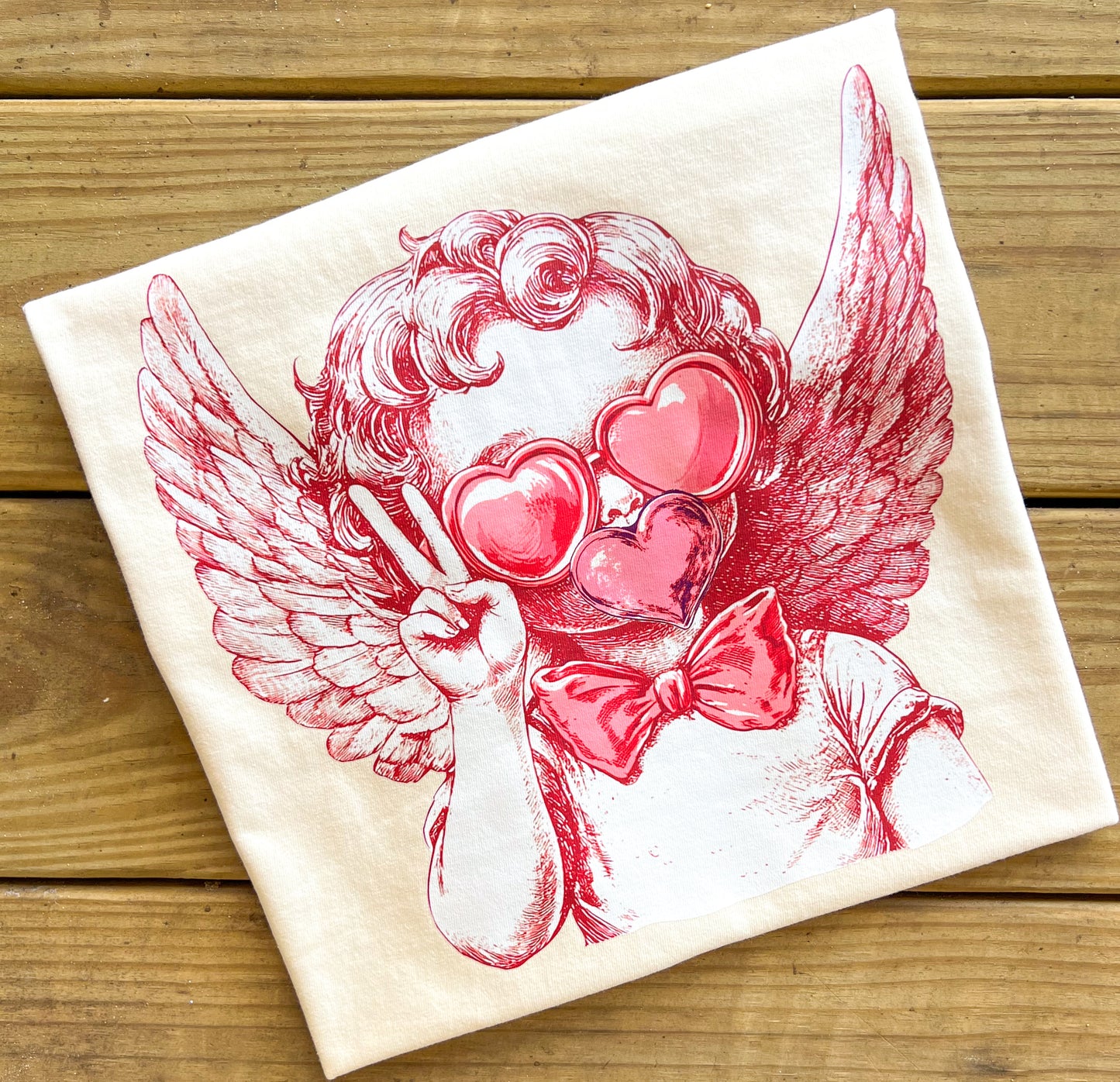 Vintage Bubble Blowing Cupid Comfort Colors T-Shirt