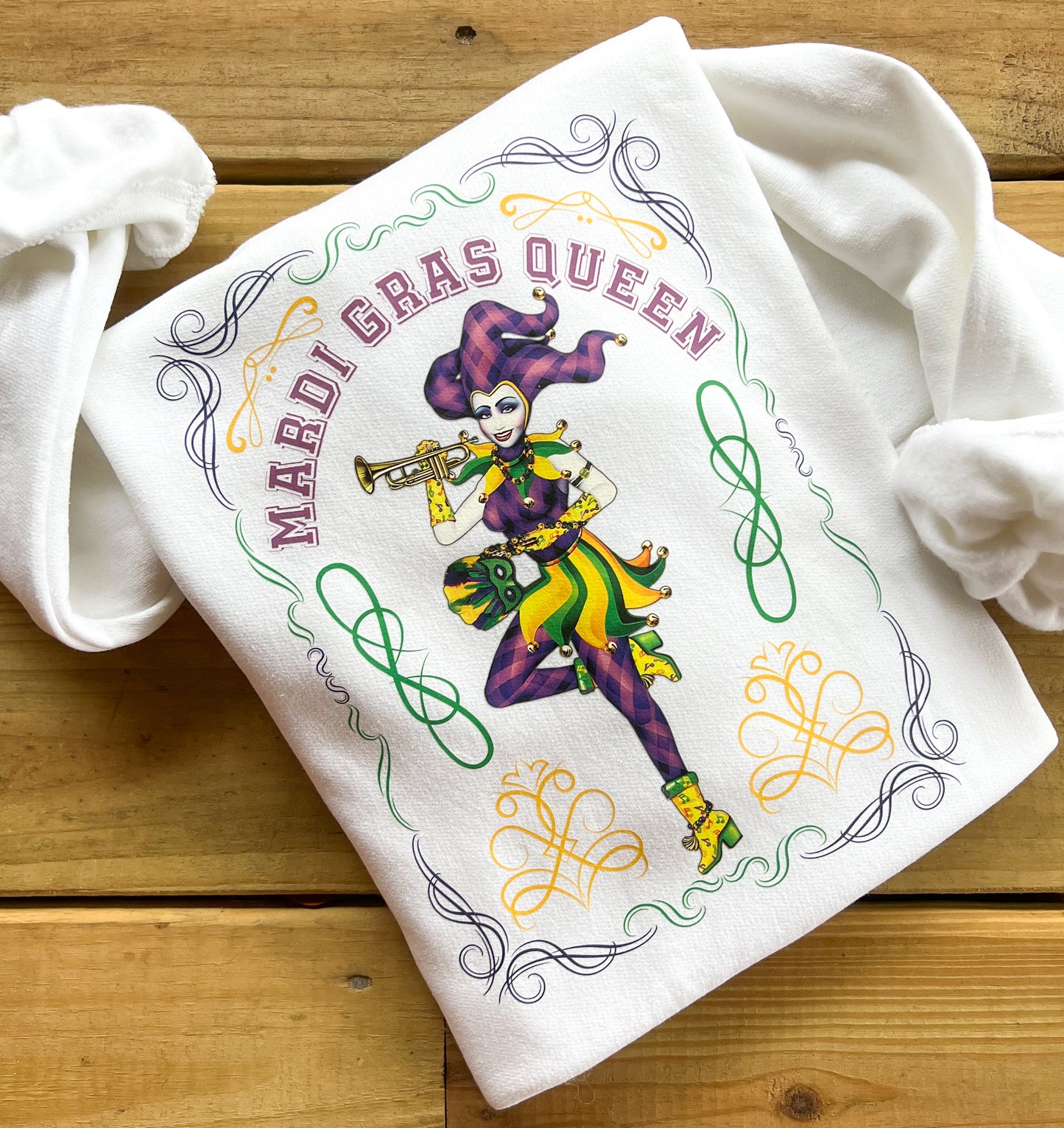 Mardi Gras Queen Sweatshirt