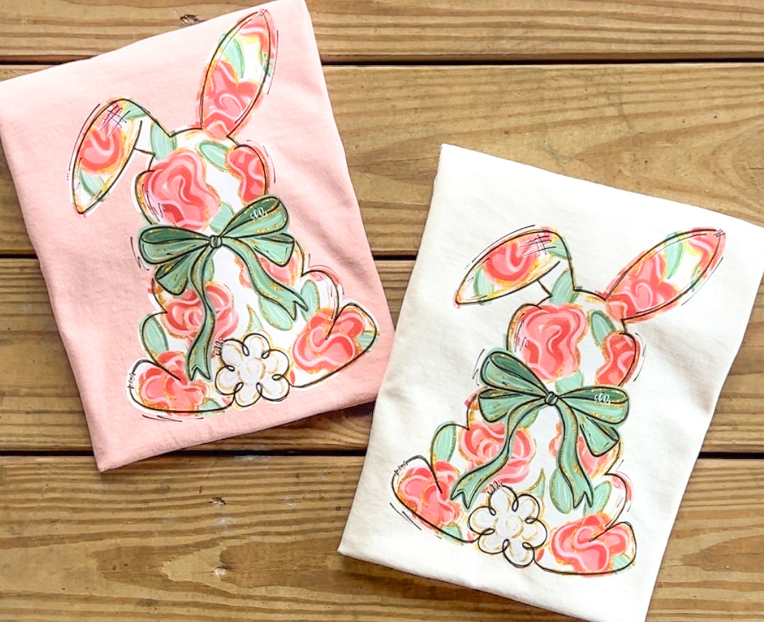 Mauve Rose Bunnies - Comfort Colors