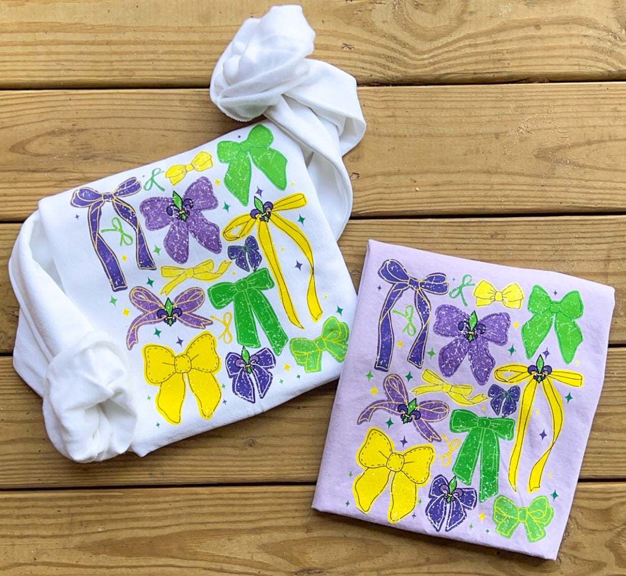 Mardi Gras Bow Collage