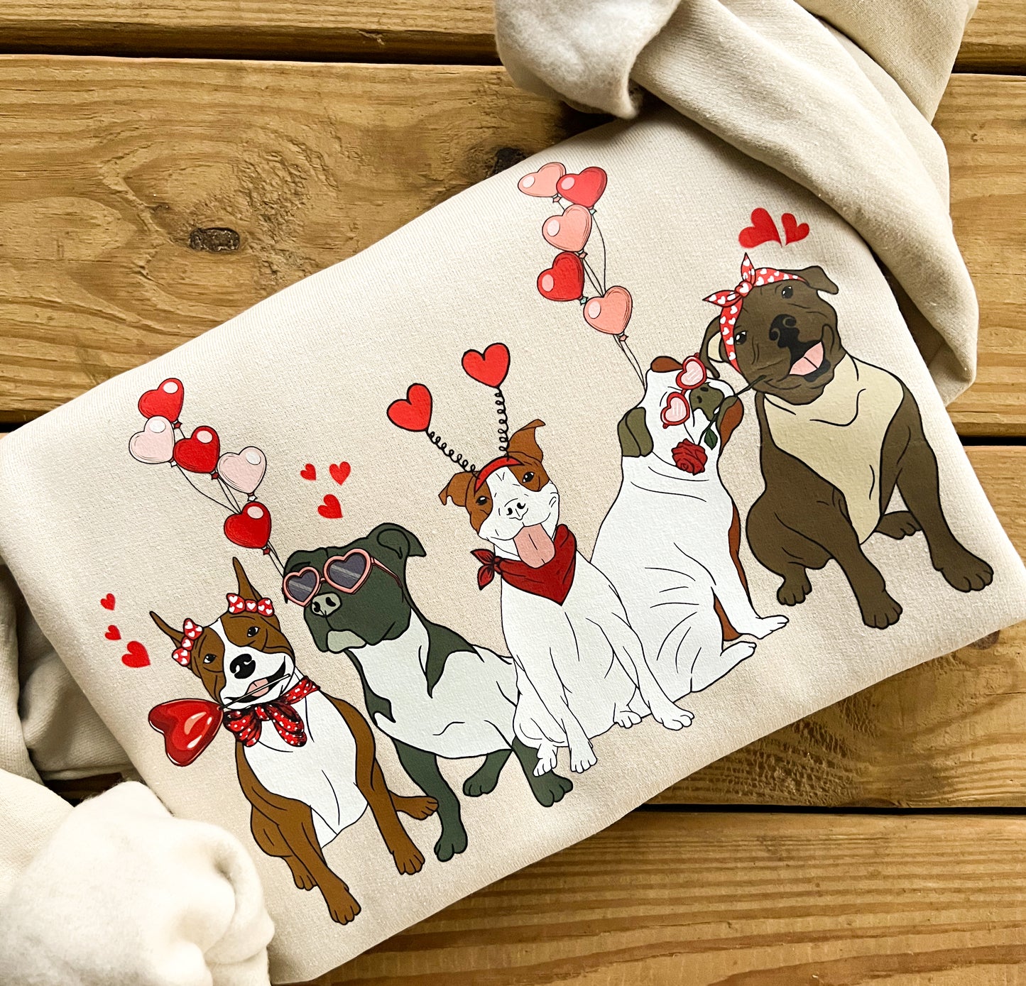 Pit Bull Valentine’s Day Sweatshirt