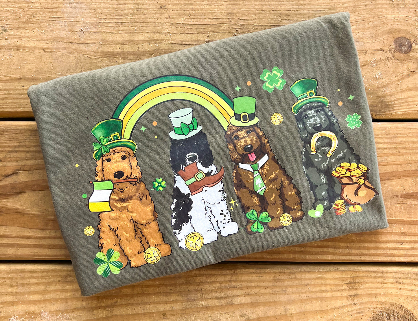 Goldendoodle St. Patrick’s Day - Comfort Colors