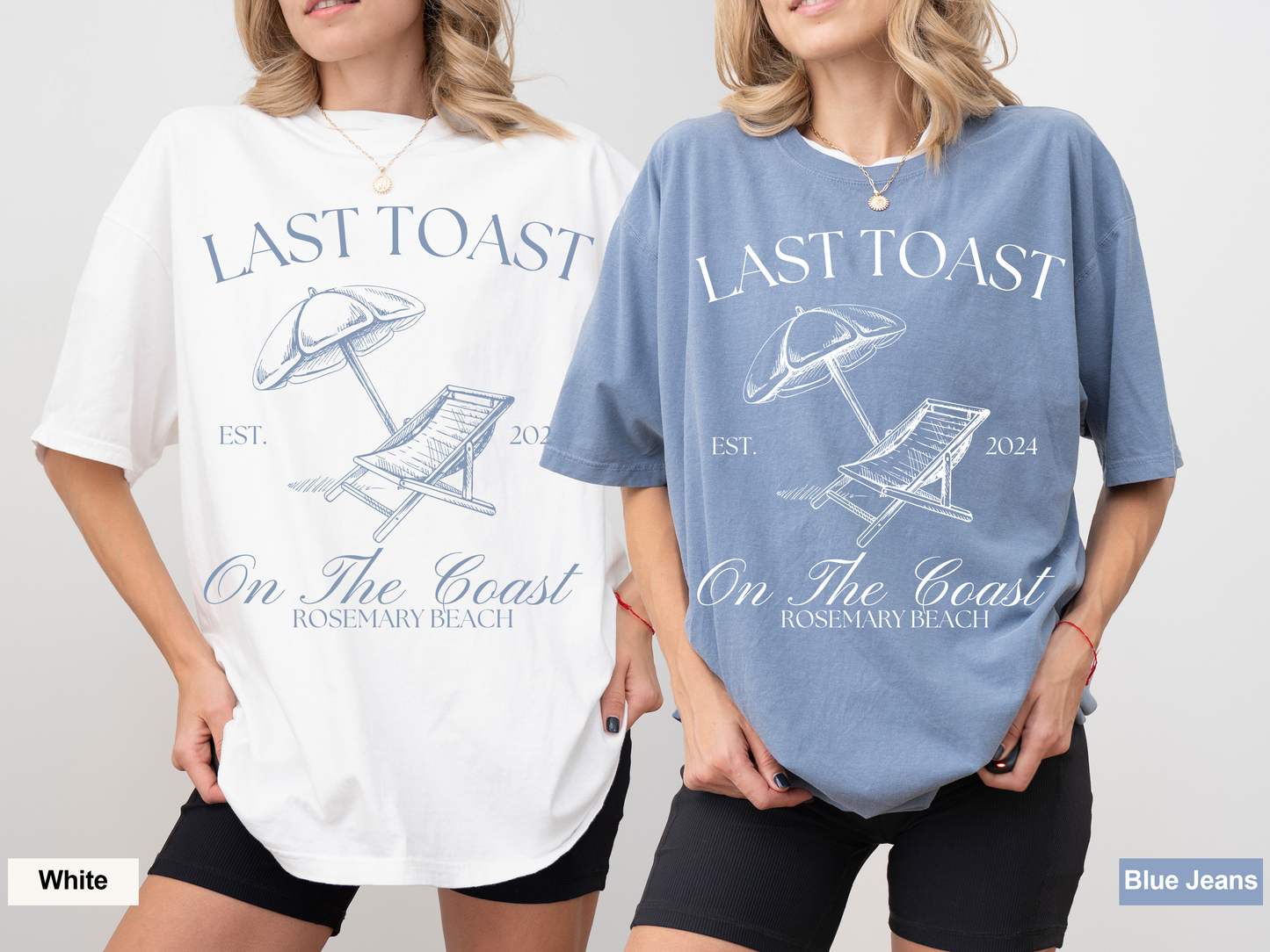 Custom Last Toast on the Coast Bachelorette T-Shirts