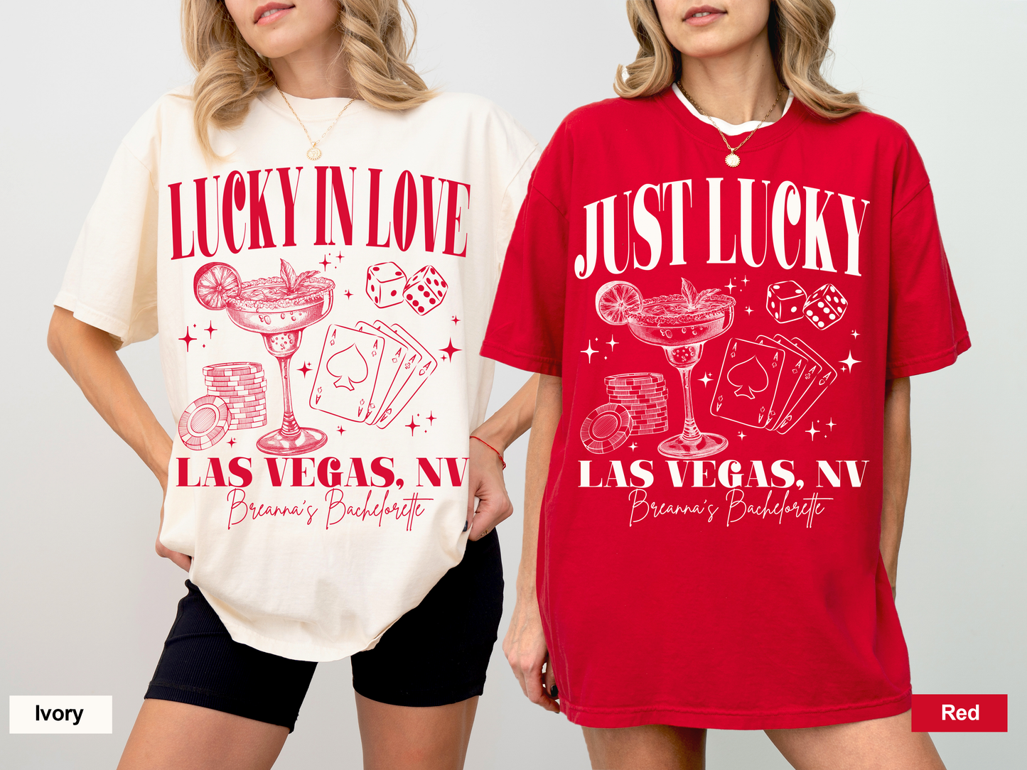 Custom Lucky in Love Bachelorette T-Shirts