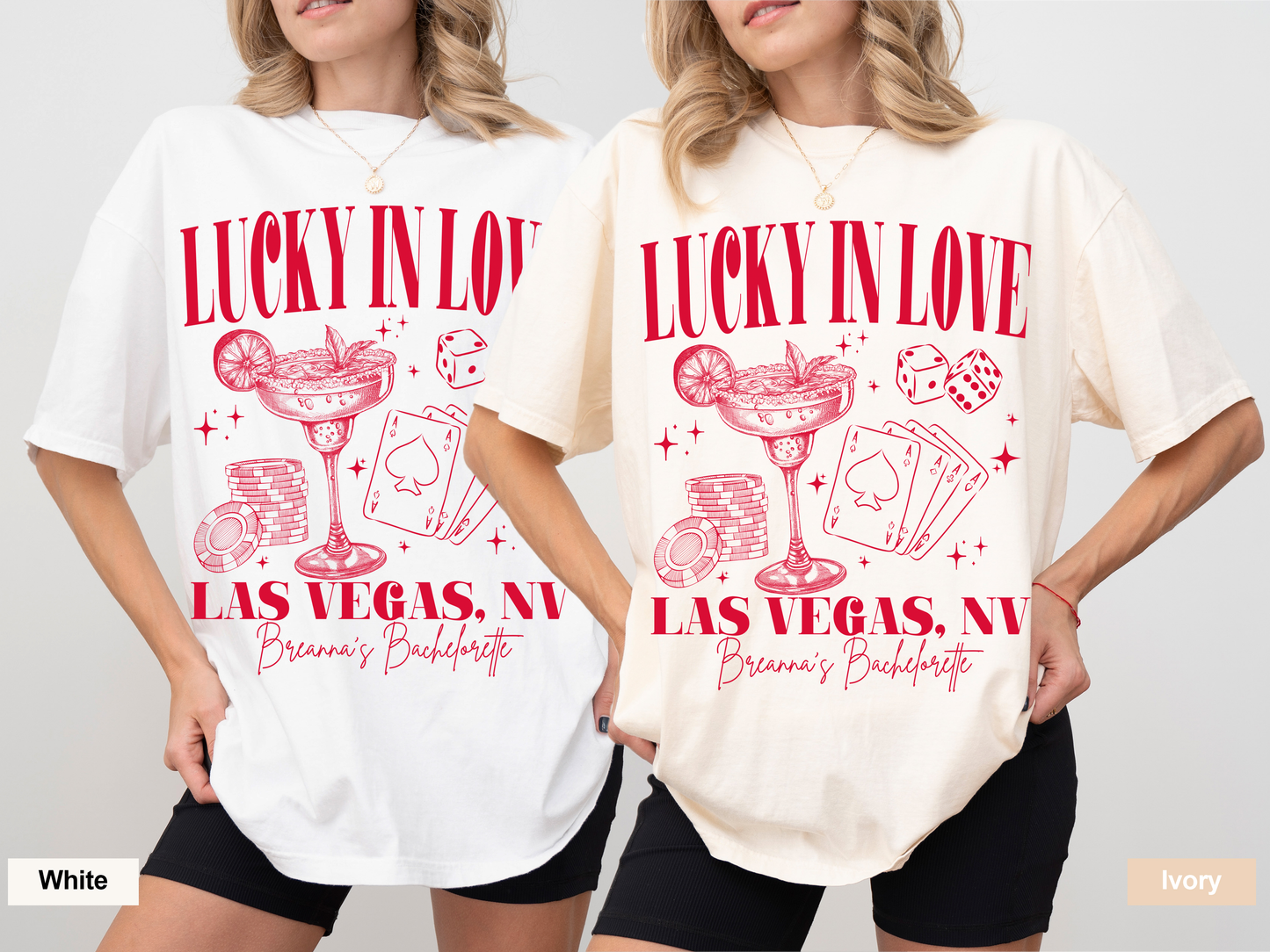 Custom Lucky in Love Bachelorette T-Shirts