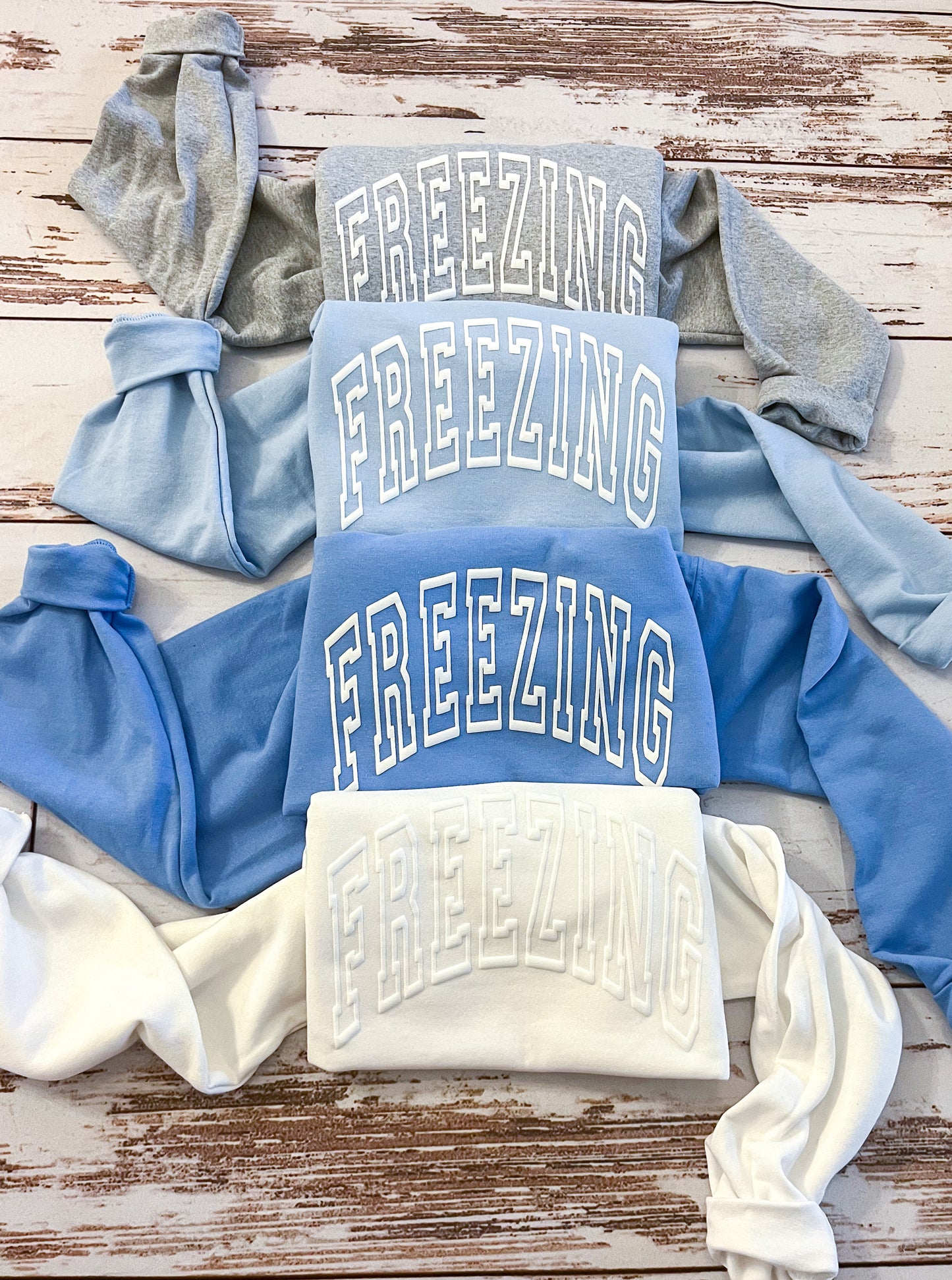Freezing Sweatshirt - Puff Letters