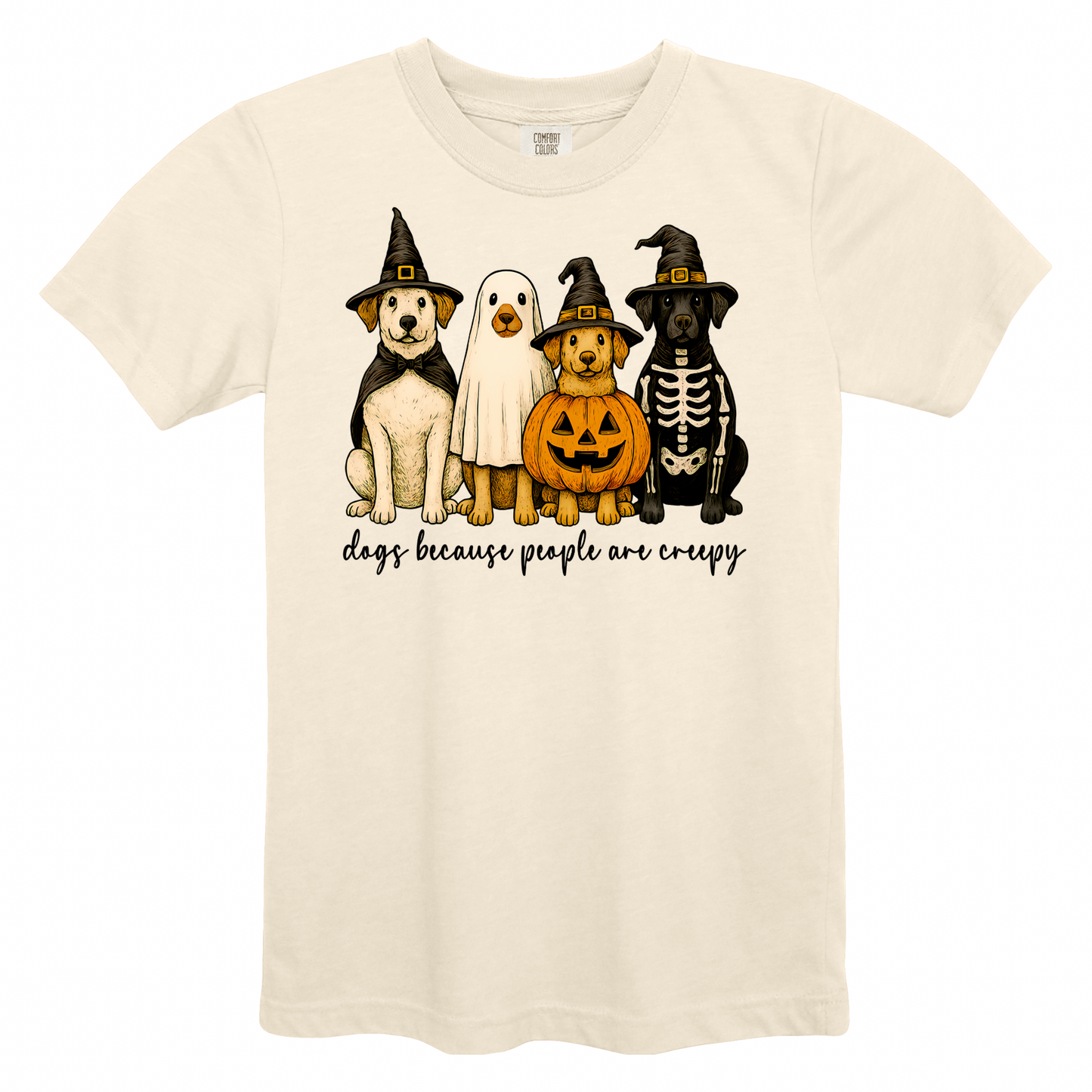 Dogs Because People Are Creepy (Ivory) - Comfort Colors