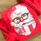 Faux Patchwork Santa Sweatshirt