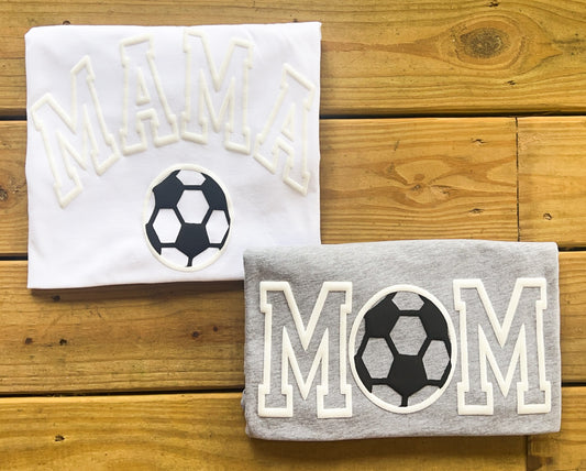 3D Puff Soccer Mom/Mama T-Shirt
