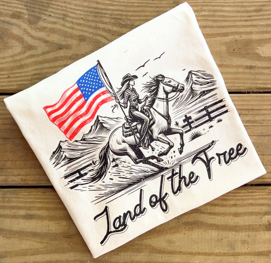 Western Land of The Free - Comfort Colors