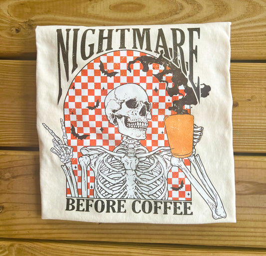 Comfort Colors Nightmare Before Coffee T-Shirt