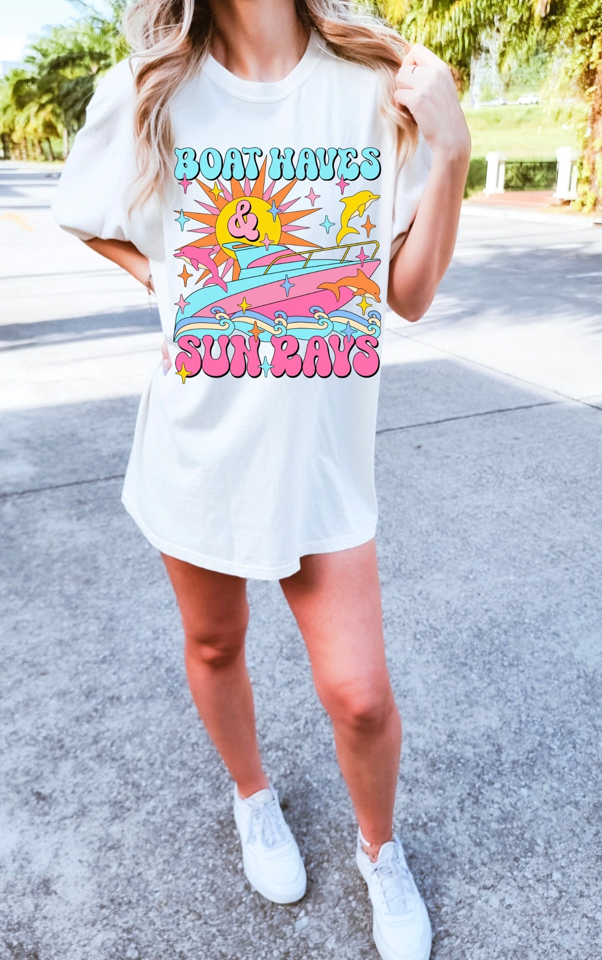Boat Waves & Sun Rays T-Shirt