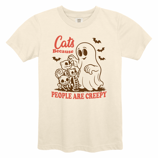 Retro Cats Because People Are Creepy - Comfort Colors