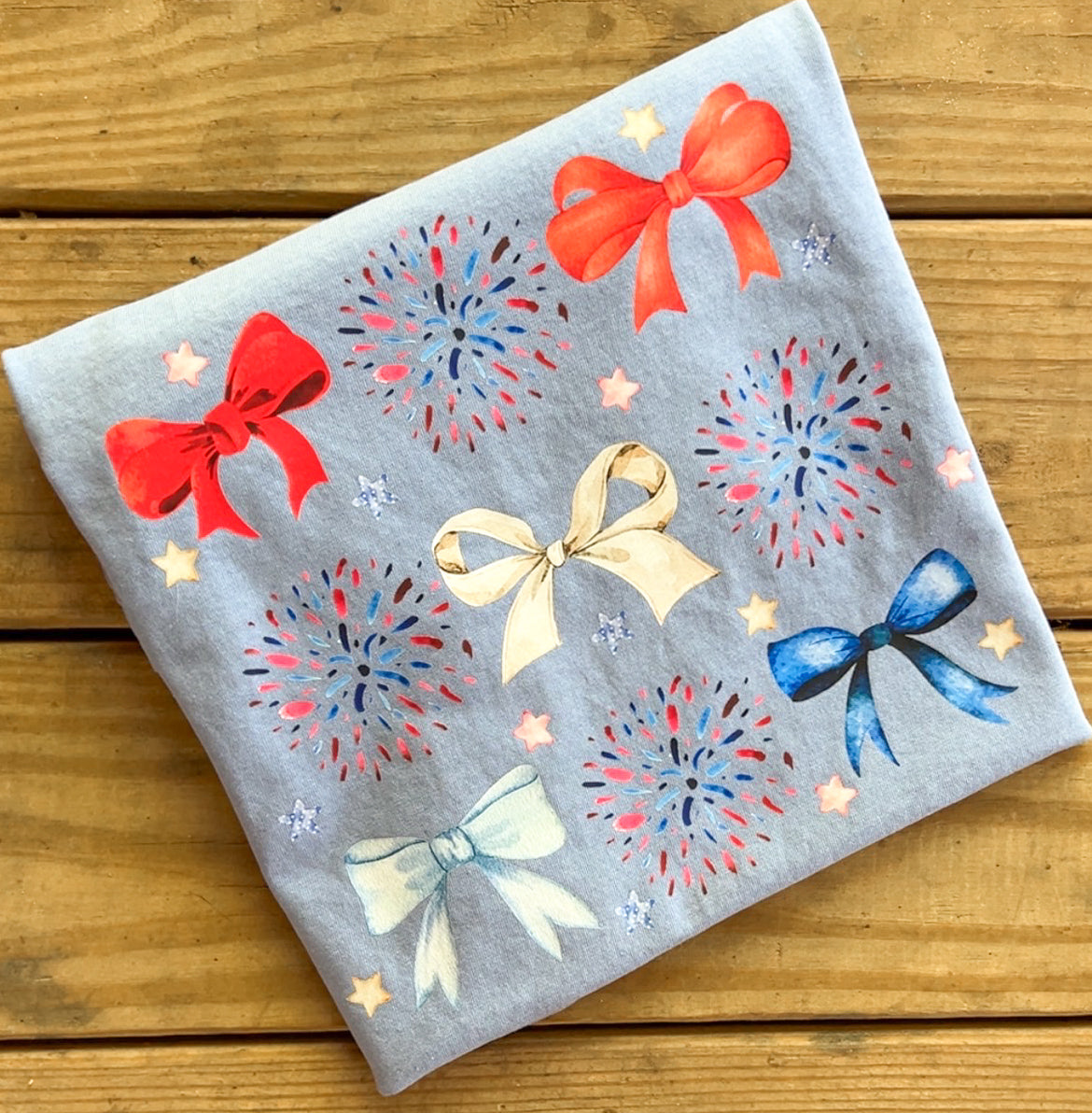 Firework Bow Collage - Comfort Colors โ Cotton Press Co.