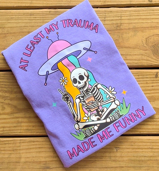 Trauma Made Me Funny (Violet) - Comfort Colors