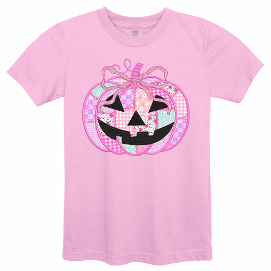 Preppy Patchwork Pumpkin - Comfort Colors