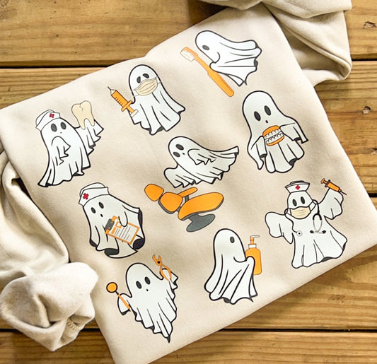 Dental Ghostie Collage - Sweatshirt