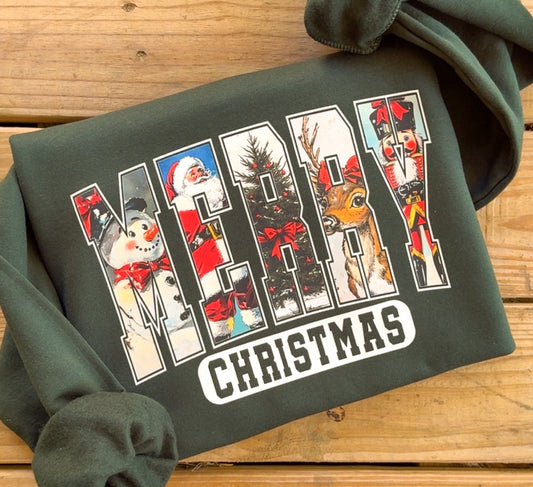 Merry Nostalgic Christmas Sweatshirt