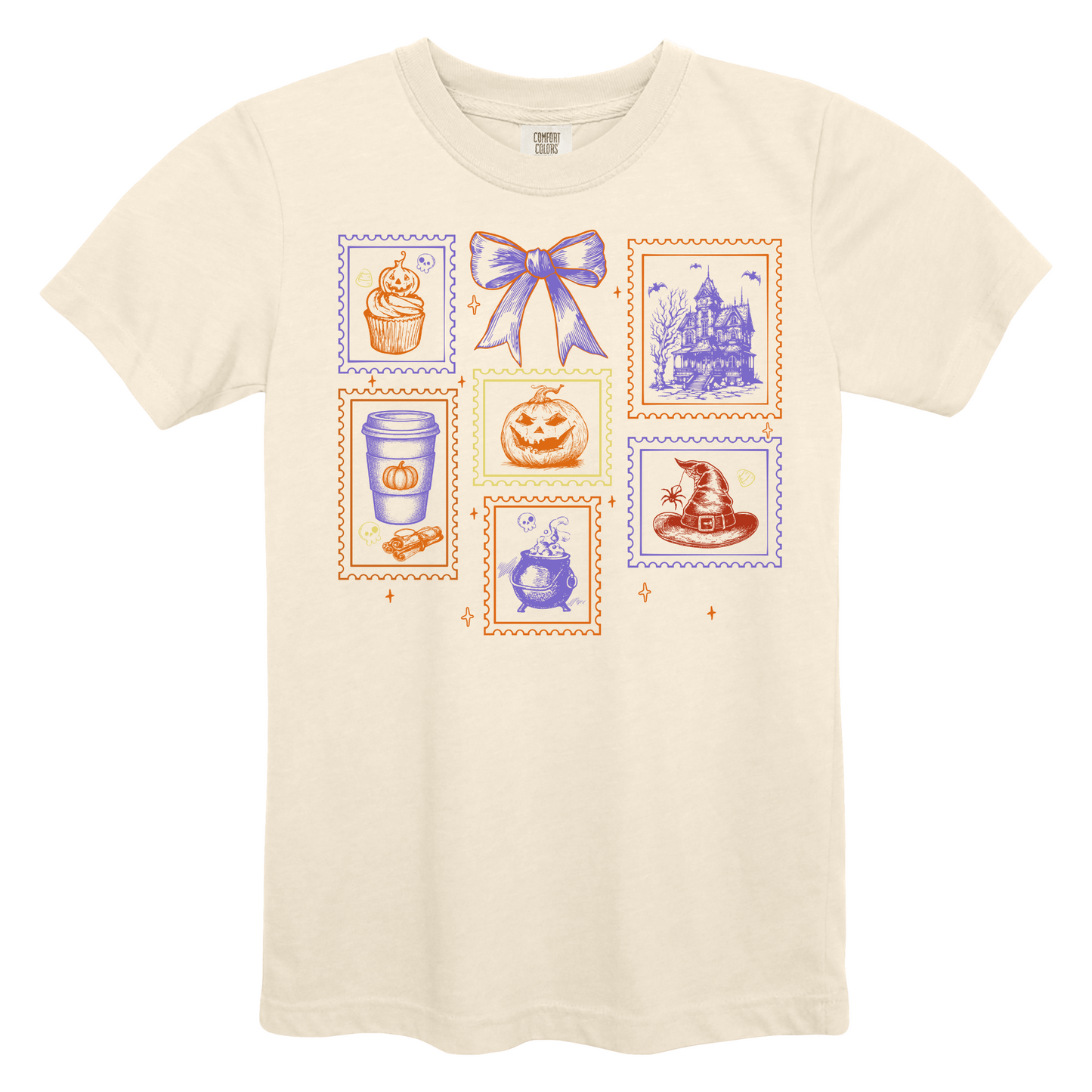 Preppy Halloween Stamp Outlines - Comfort Colors