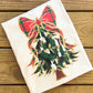 Plaid Bow Painted Christmas Tree - Comfort Colors