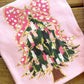 Painted Pink Christmas Tree - Comfort Colors