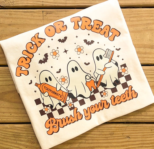 Trick or Treat Brush Your Teeth - Comfort Colors