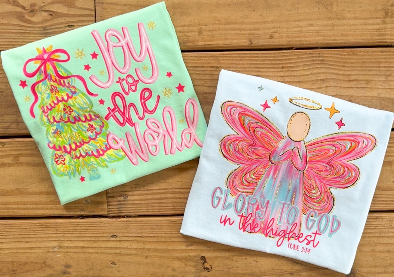 Preppy Christmas - Comfort Colors Tshirt