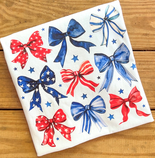 Patriotic Bows - Comfort Colors