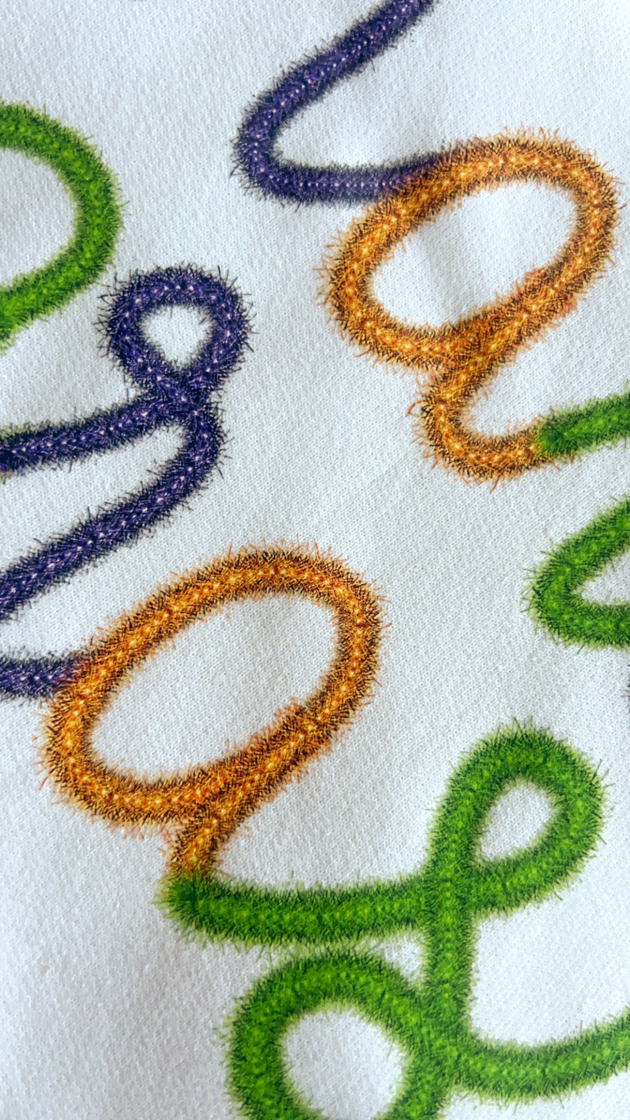 *FAUX* Tinsel Embroidery Mardi Gras