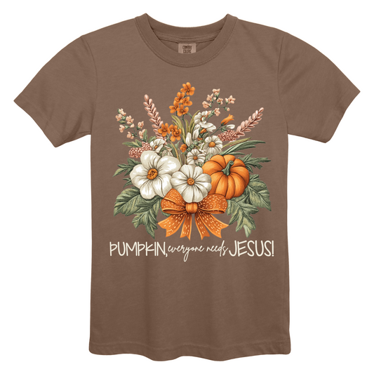 Pumpkin Everyone Needs Jesus - Comfort Colors