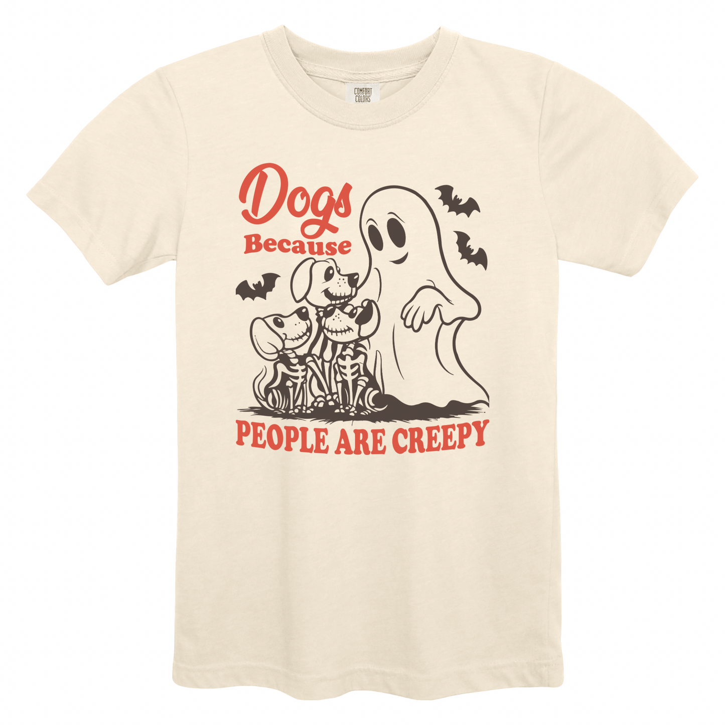 Retro Dogs Because People Are Creepy - Comfort Colors