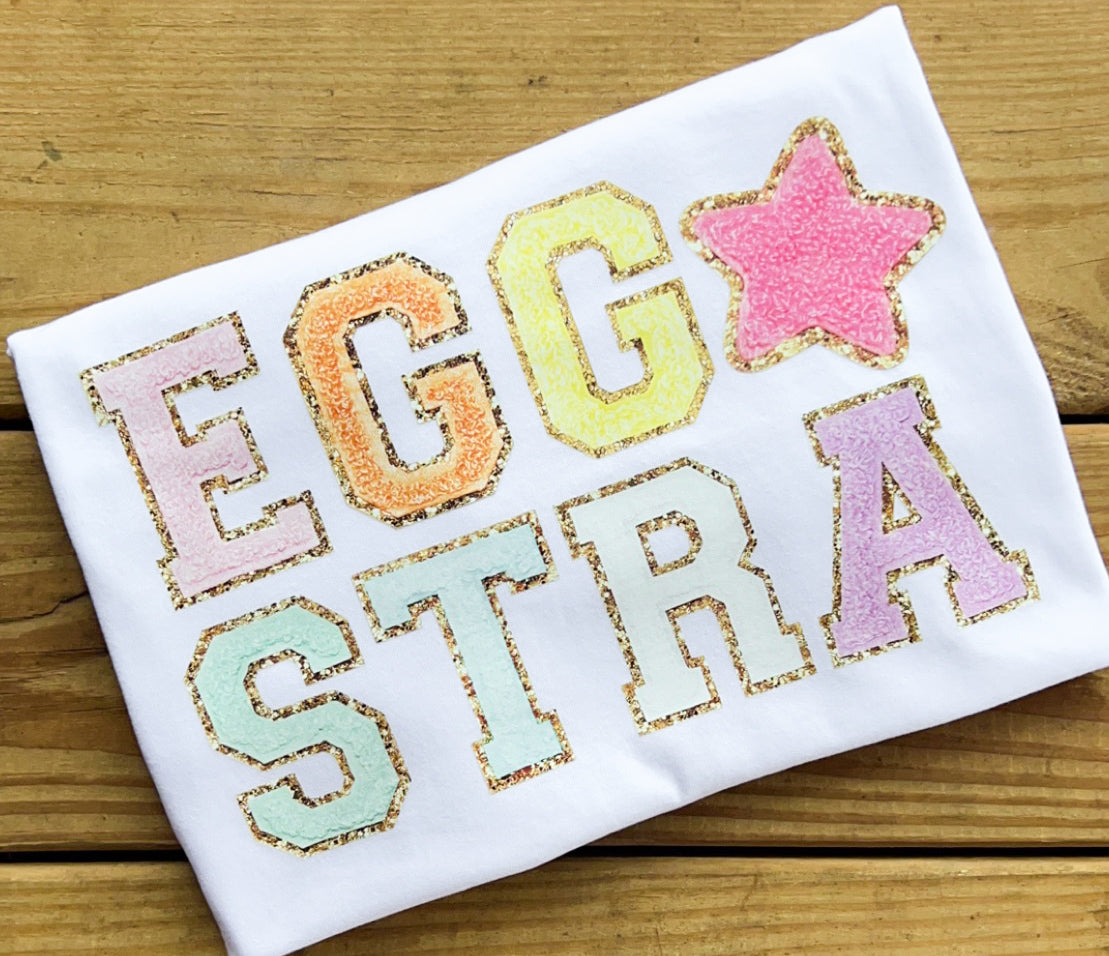 Faux Chenille Patch Eggstra