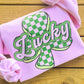 Pink Lucky Clover Sweatshirt