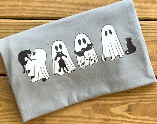 Ghosties with Black Cats - Comfort Colors