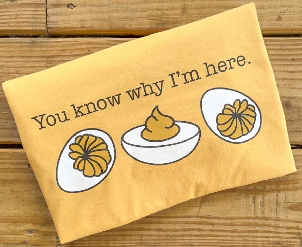 Deviled Eggs You Know Why I’m Here - Comfort Colors