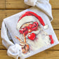 Preppy Red Santa Bubble Sweatshirt