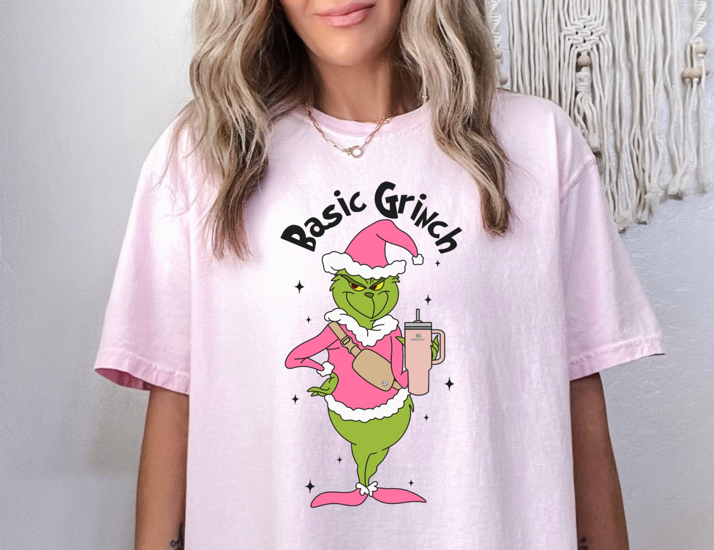 Comfort Colors Basic Grinch (Pink) T-Shirt