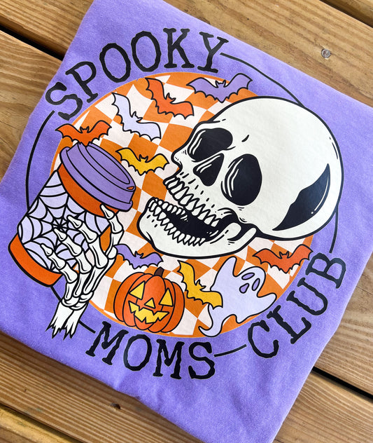 Comfort Colors Spooky Mom’s Club Skelly T-Shirt