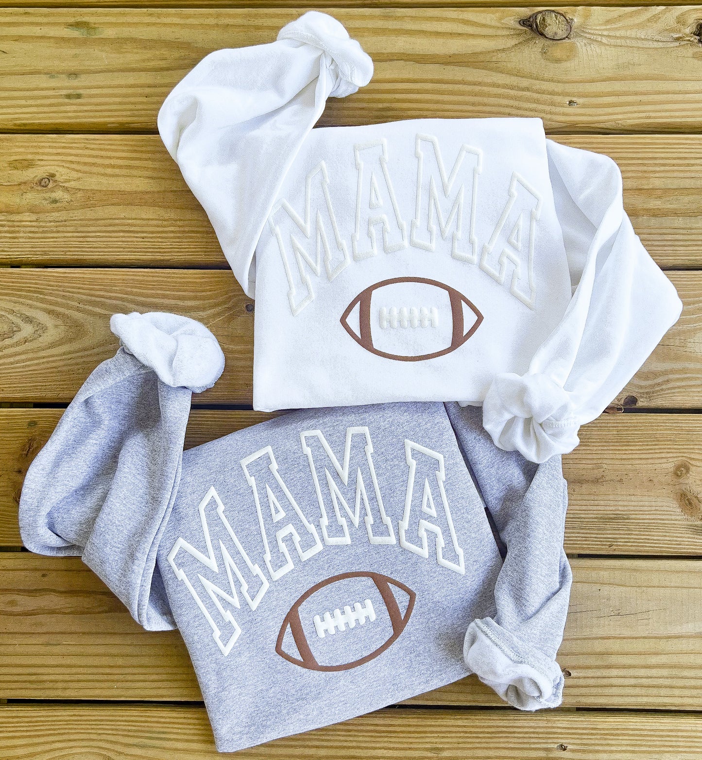 3D Puff Football Mama Sweatshirt