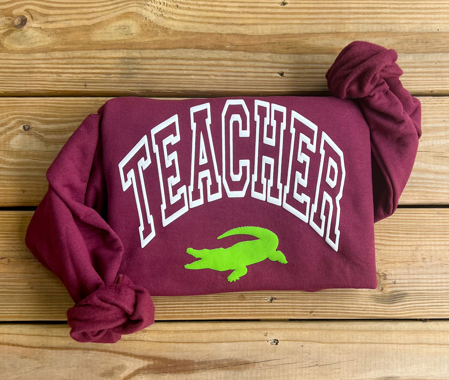 3D Puff Satsuma Gators Teacher Sweatshirt