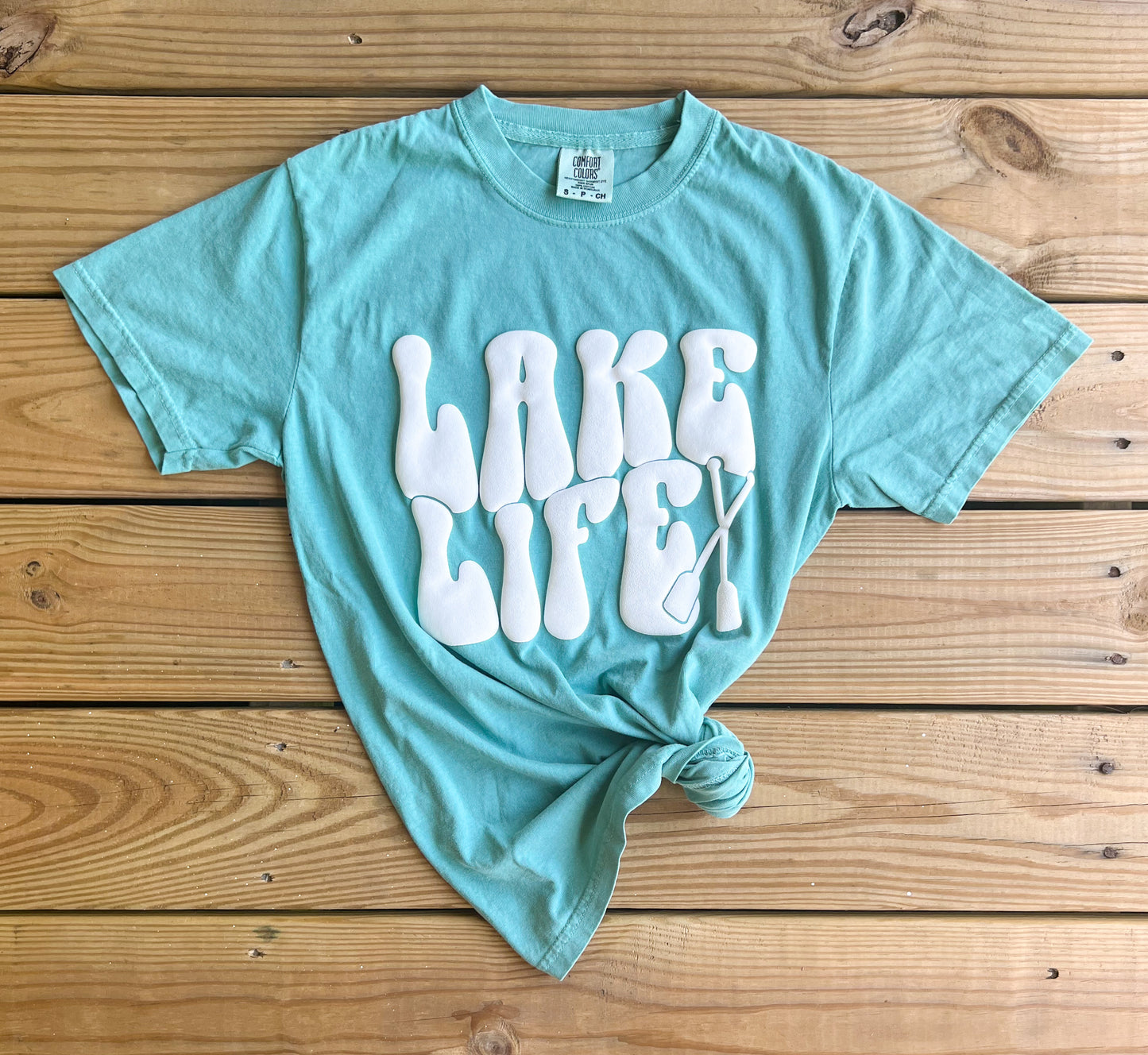 3D Puff Comfort Colors Lake Life T-Shirt