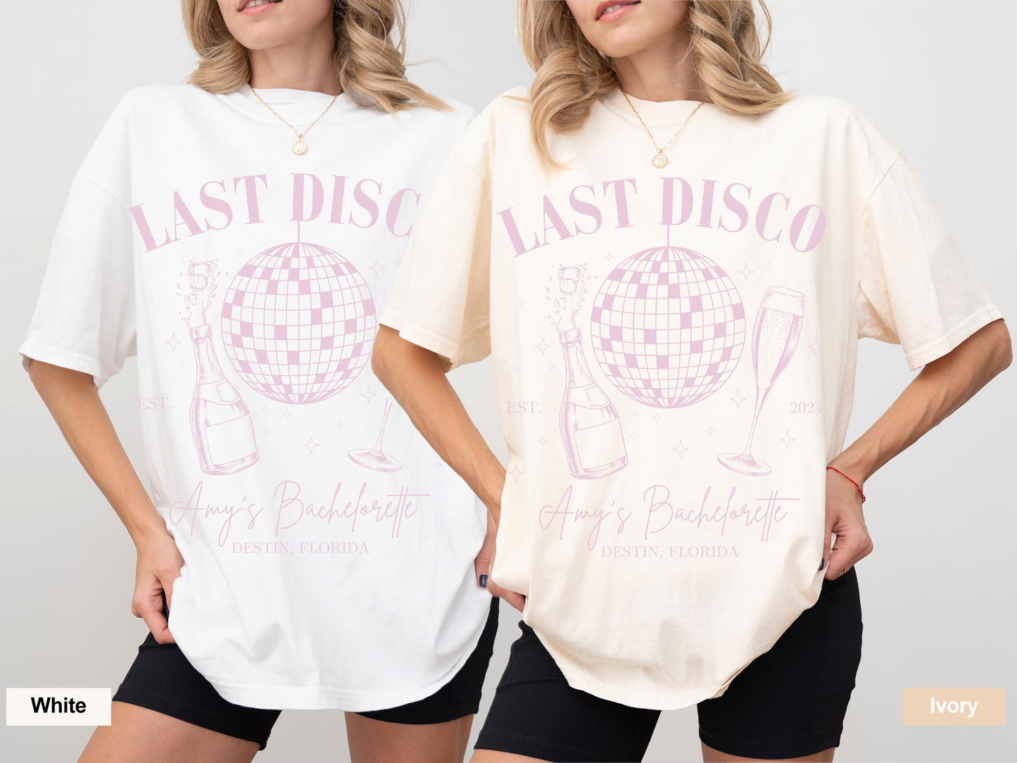 Custom Last Disco Bachelorette T-Shirts