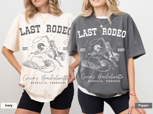 Custom Last Rodeo Bachelorette T-Shirts