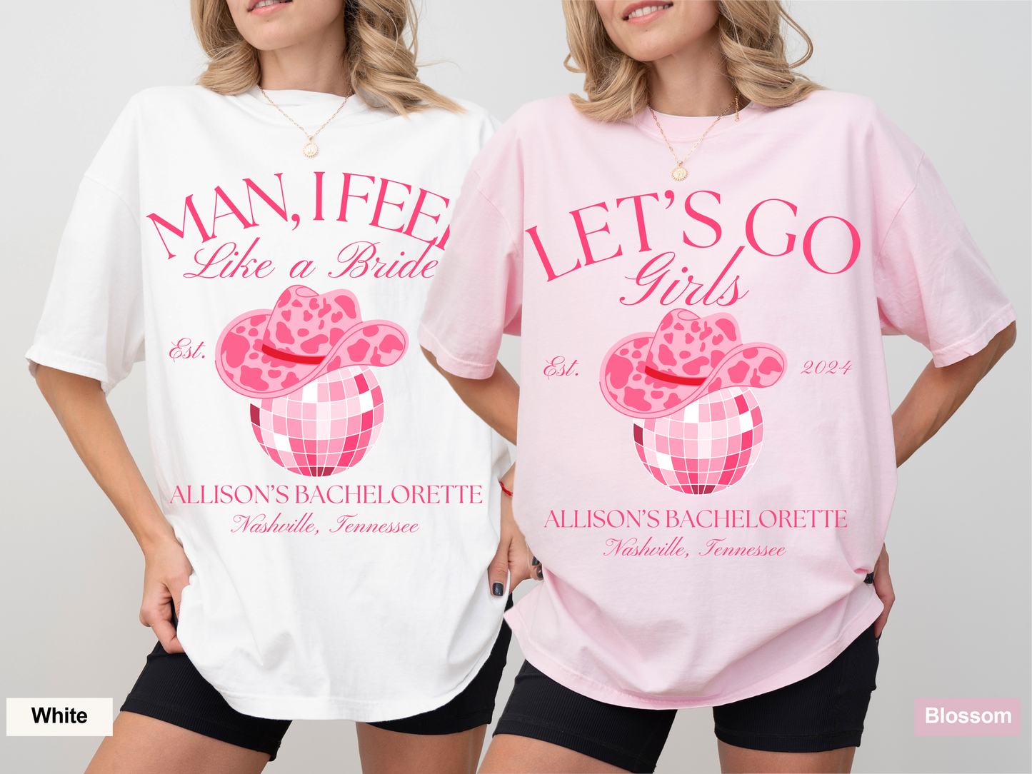 Custom Let's Go Girls Bachelorette T-Shirts