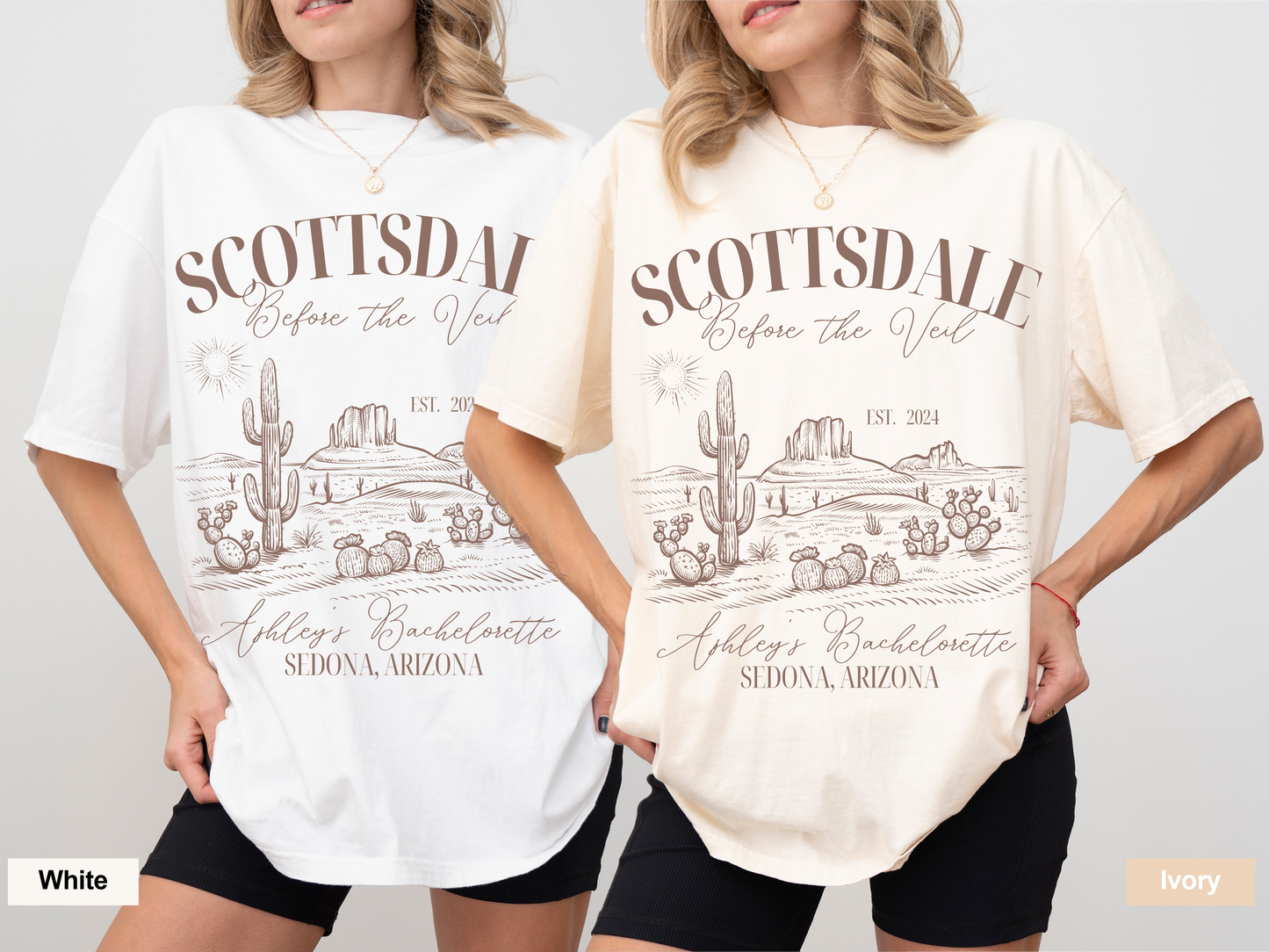 Custom Scottsdale Before The Veil Bachelorette T-Shirts